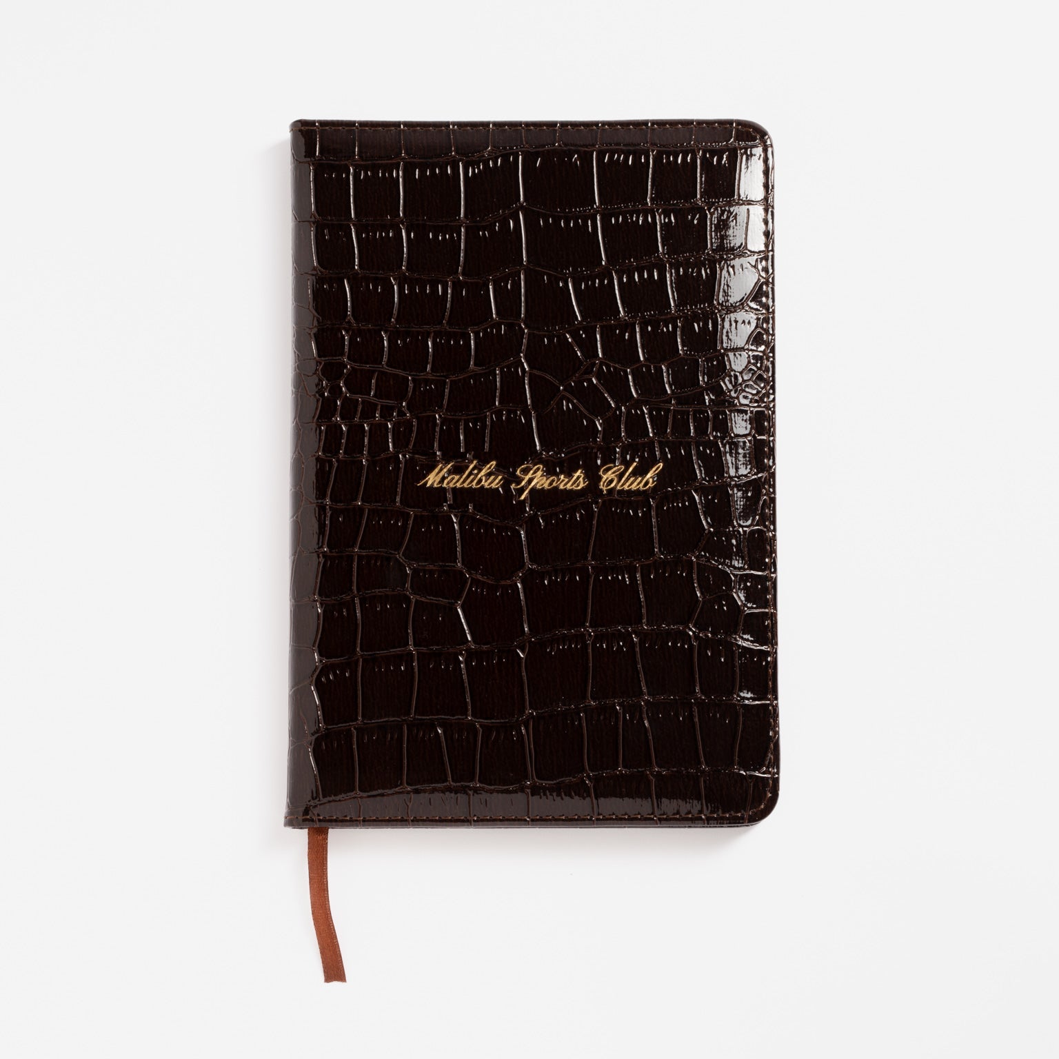 Dark Cherry Croc Skin Notebook