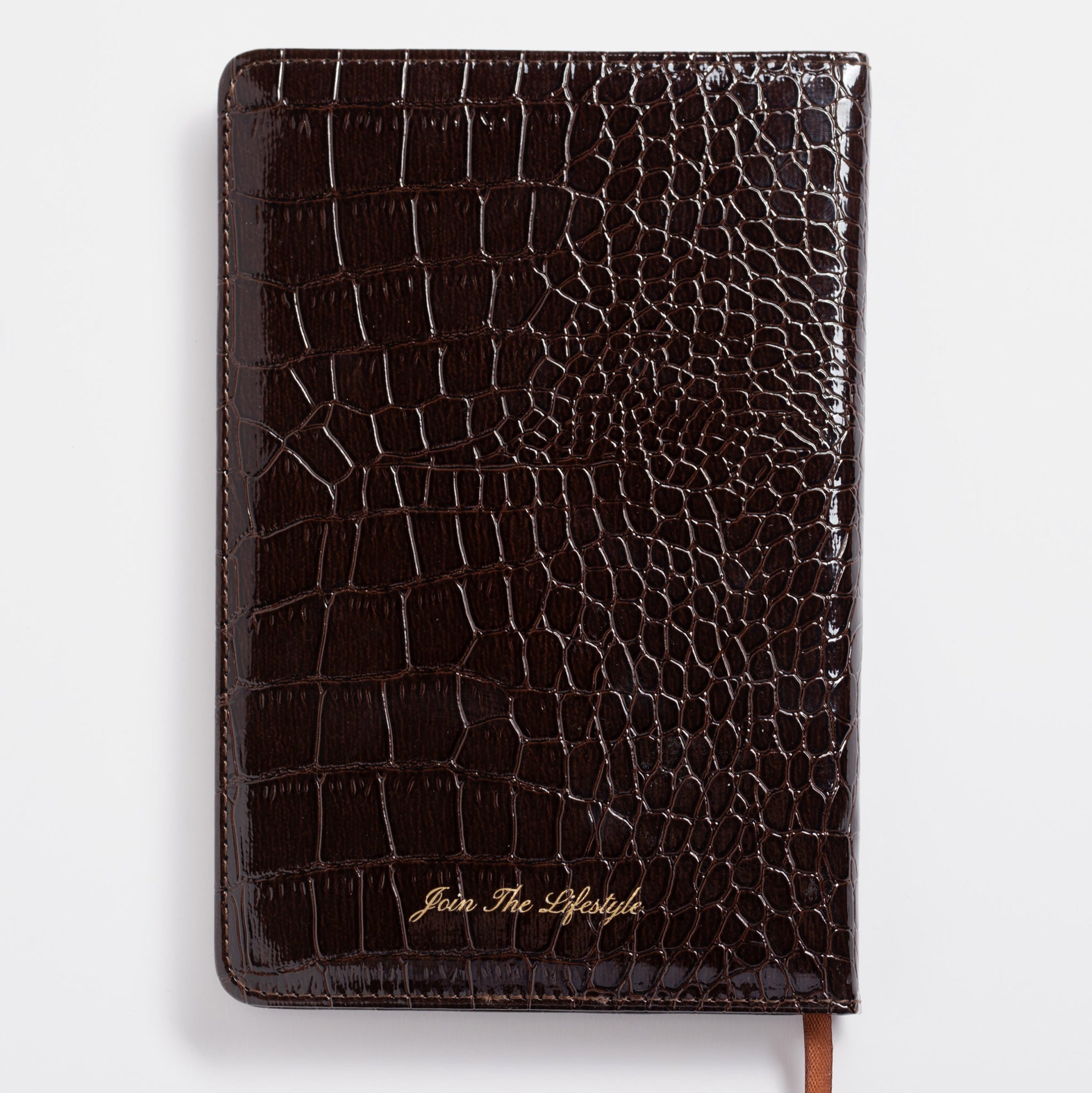 Dark Cherry Croc Skin Notebook